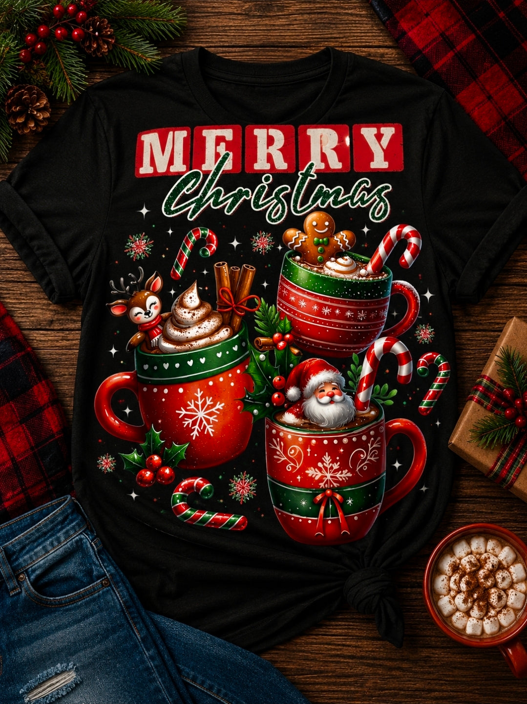 Hot Coco Christmas Tee Shirt