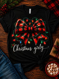 Christmas Bow Tee Shirt