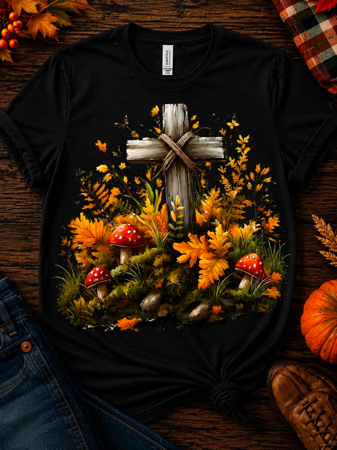 Cross Mushroom Tee Shirt