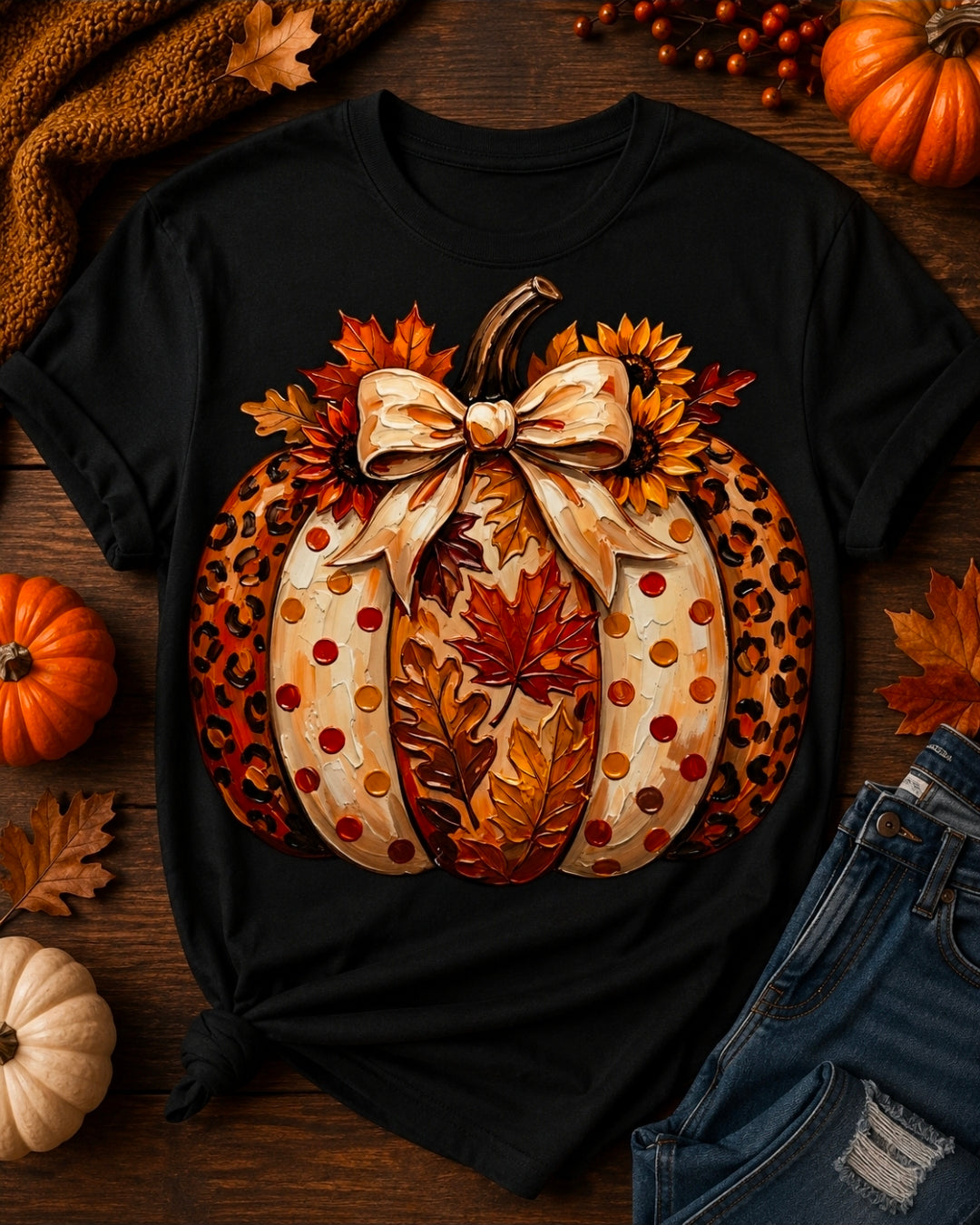 Fall Pumpkin Tee Shirt
