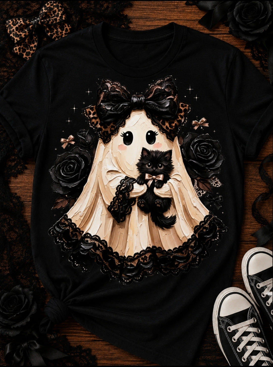 Black and white ghost