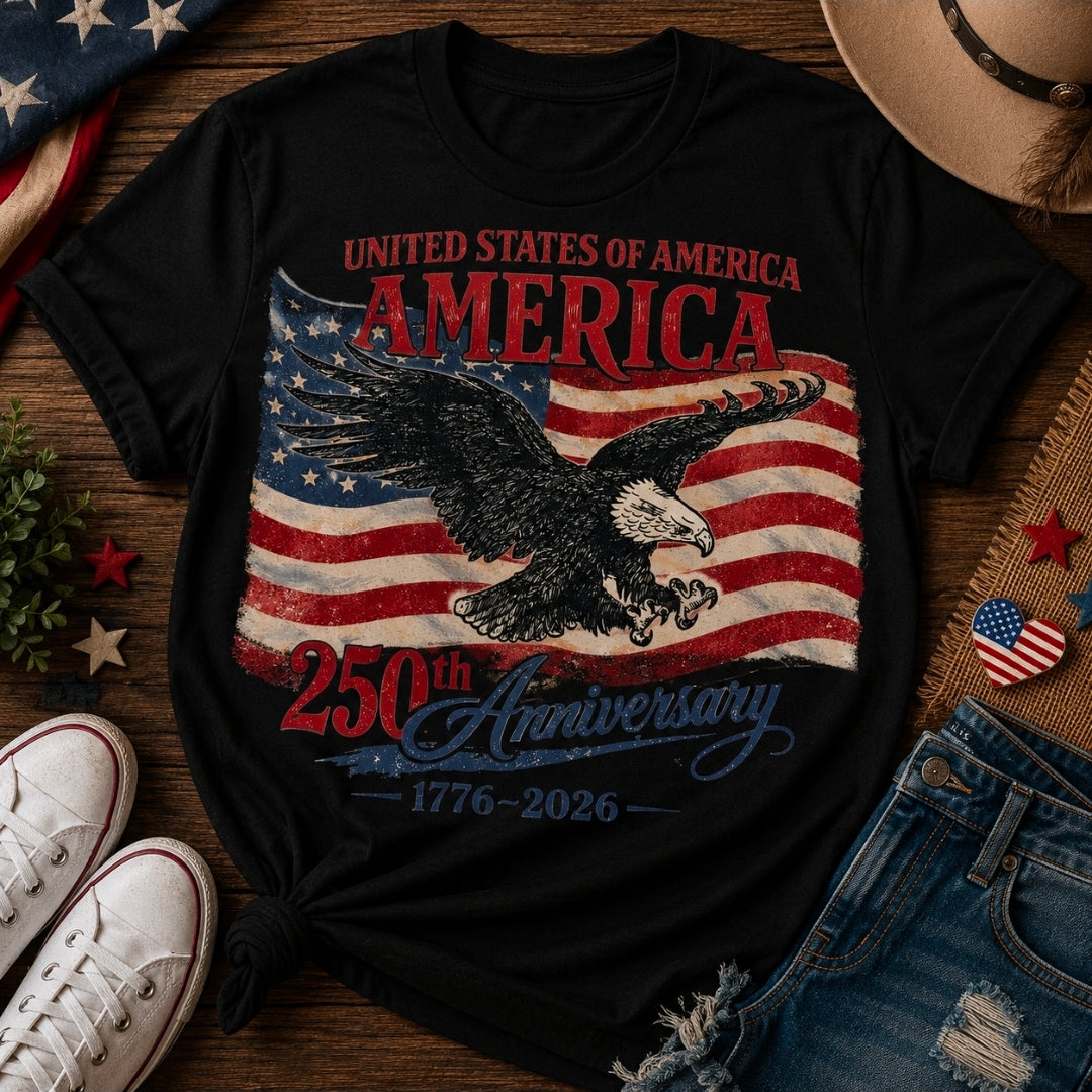 Eagle and Flag Tee Shirt