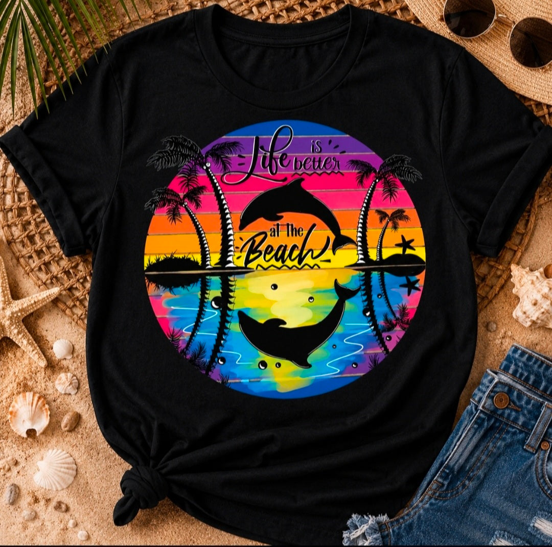 Dolfin sunset Tee Shirt