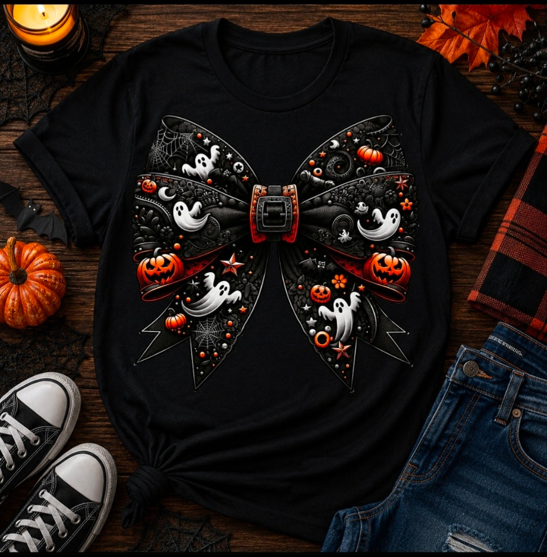 Halloween Bow Tee Shirt
