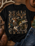 Camo with animals Tee Shirt